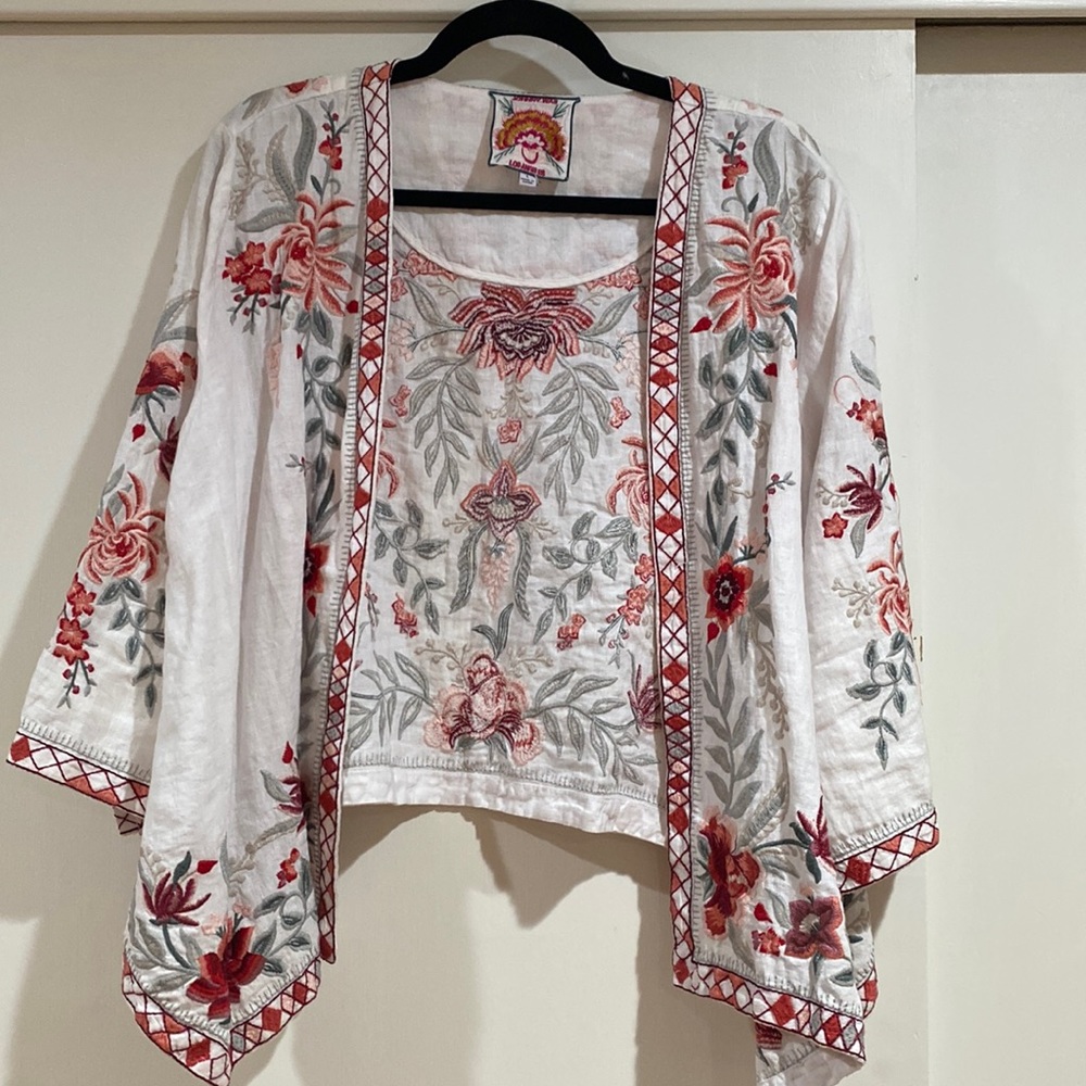 Johnny Was Tayshia Linen Bolero